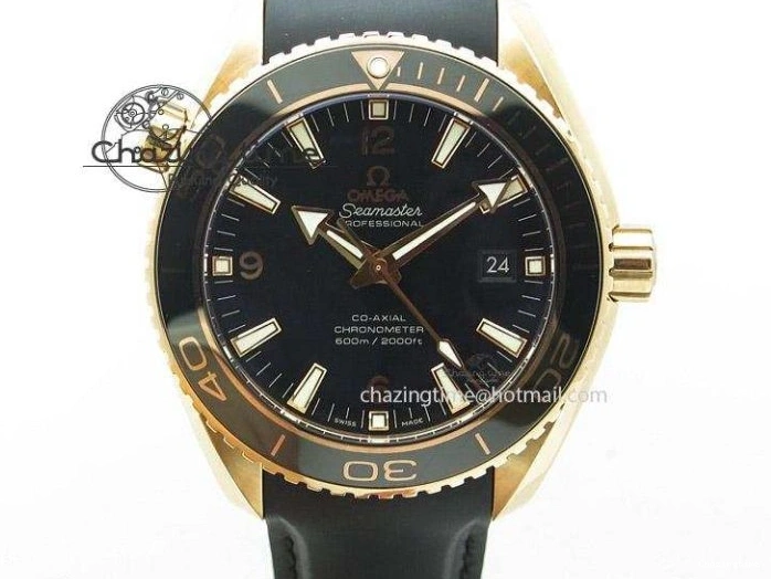 0220 Planet Ocean GMT 43.5mm V6F Goodplanet Orange Marker Blue Dial On SS Bracelet A ModernLook 8215